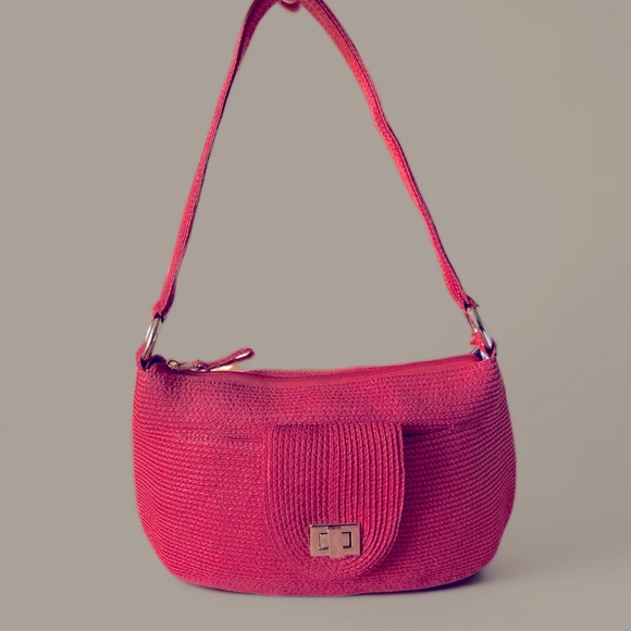 Talbots Woven Pink Handbag - Picture 2 of 5